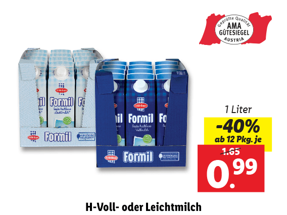 H-Voll- oder Leichtmilch