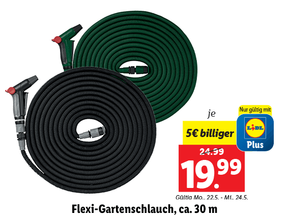 Flexi-Gartenschlauch, ca. 30 m