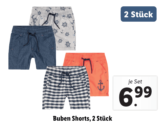 Buben Shorts, 2 Stück 