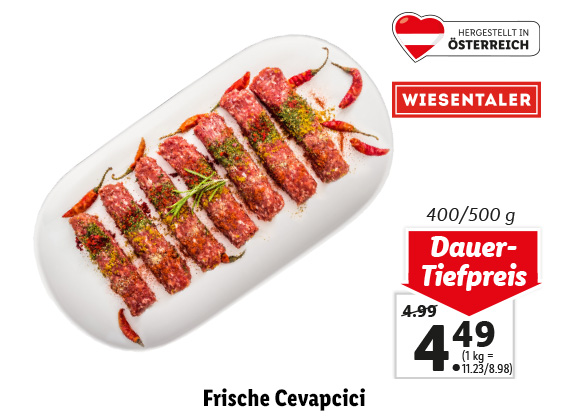  Frische Cevapcici 