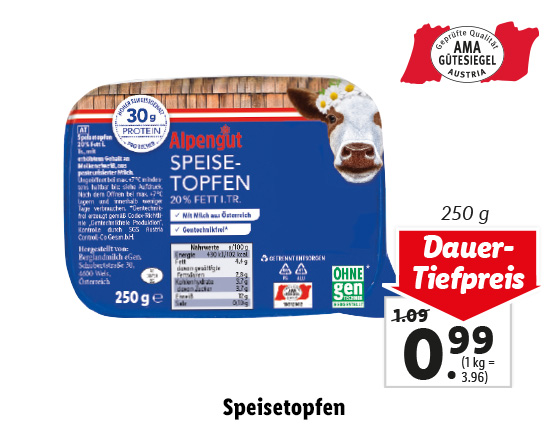  AMA Österreichischer Speisetopfen 20%