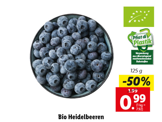  Bio Heidelbeeren