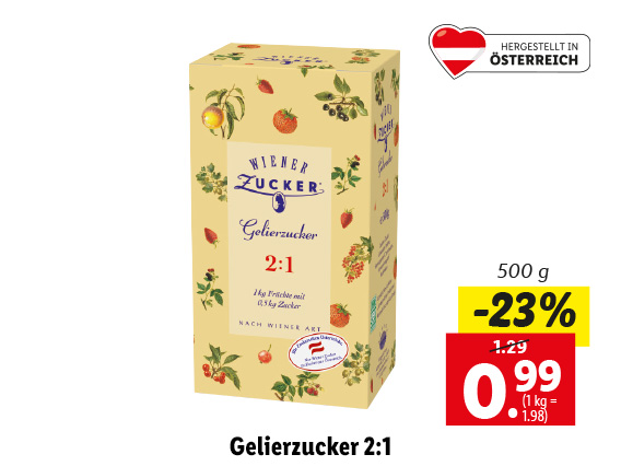 Gelierzucker 2:1