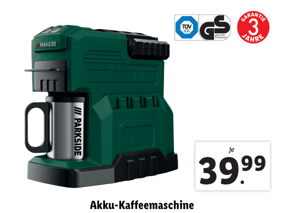 Akku-Kaffeemaschine