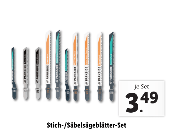 Stich-/​Säbelsägeblätter-Set