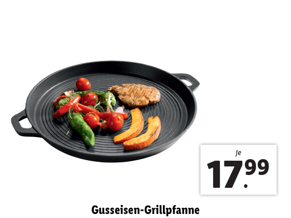 Gusseisen-Grillpfanne