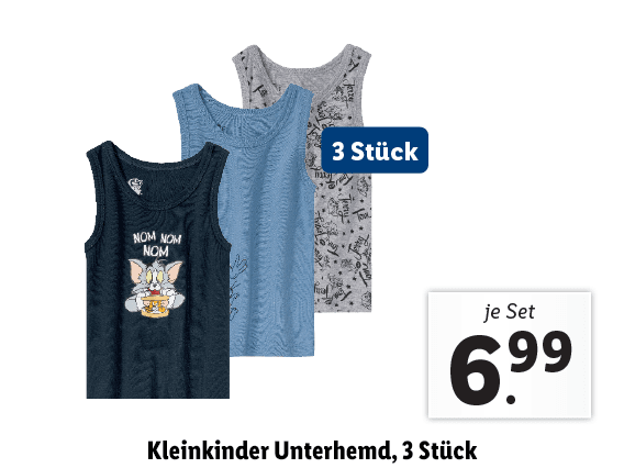 Kleinkinder Unterhemd, 3 Stück