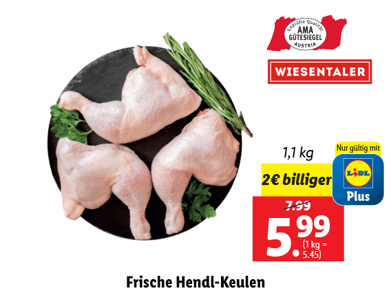 Frische Hendl-Keulen