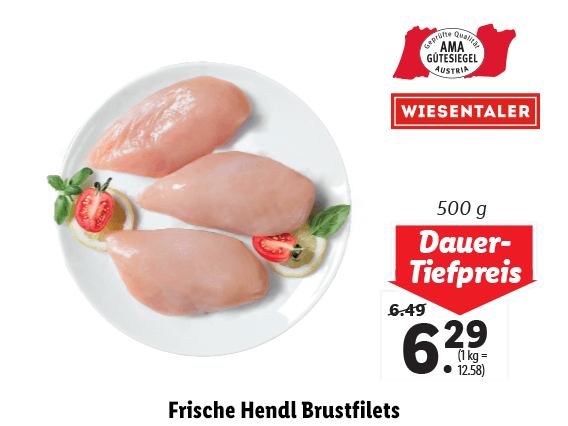 Frische Hendl Brustfilets