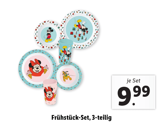 © Disney Frühstück-Set, 3-teilig