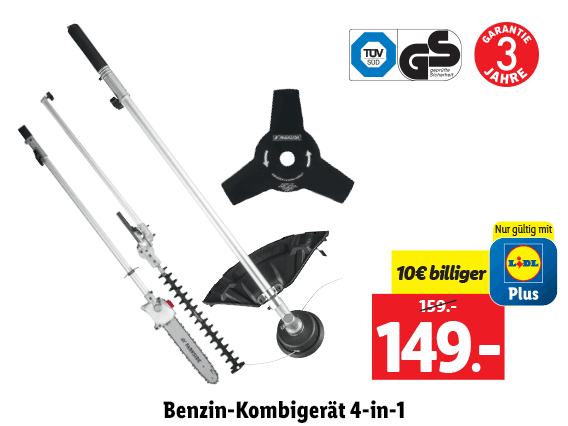 Benzin-Kombigerät 4-in-1