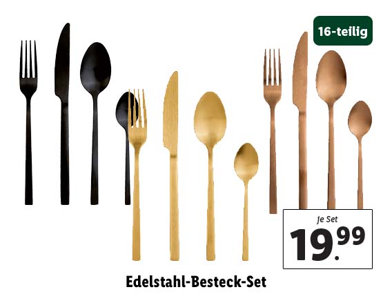 Edelstahl-Besteck-Set 
