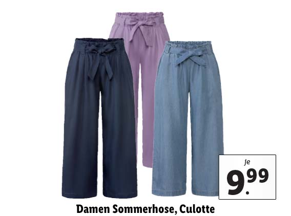 Damen Sommerhose, Culotte