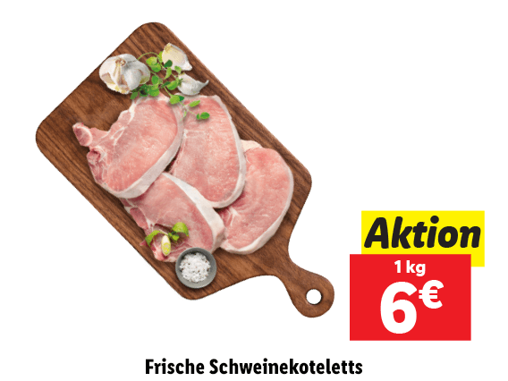 Frische Schweinekoteletts