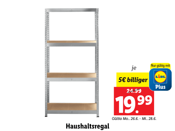 Haushaltsregal