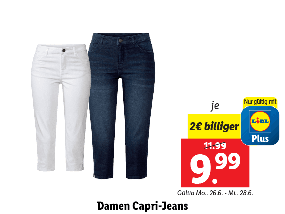 Damen Capri-Jeans