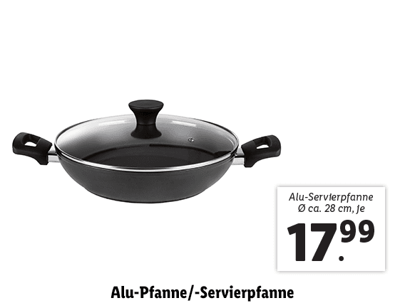 Alu-Servierpfanne Ø ca. 28 cm