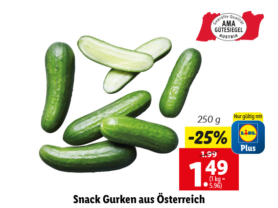  Snack Gurken aus Österreich