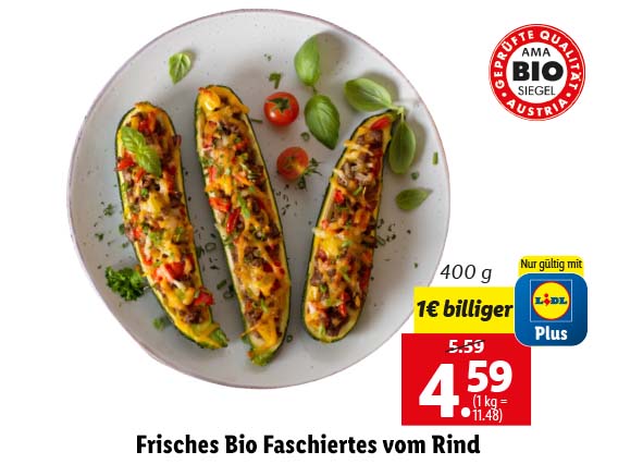  Frisches Bio Faschiertes vom Rind 