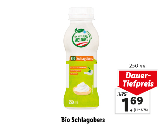  Bio Schlagobers 