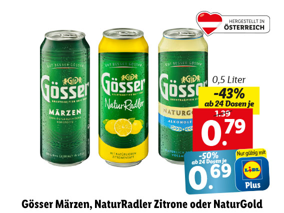  Märzen, NaturRadler Zitrone oder NaturGold 