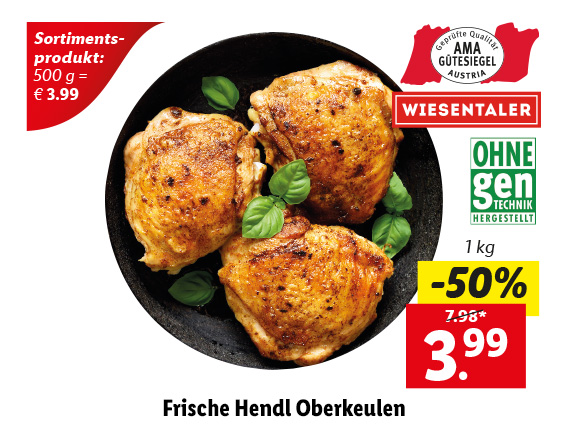  Frische Hendl Oberkeulen 