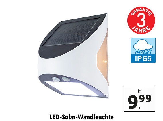 LED-Solar-Wandleuchte 