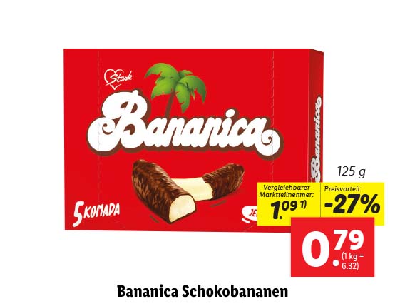 Bananica Schokobananen 