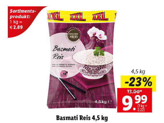  Basmati Reis 4,5 kg 