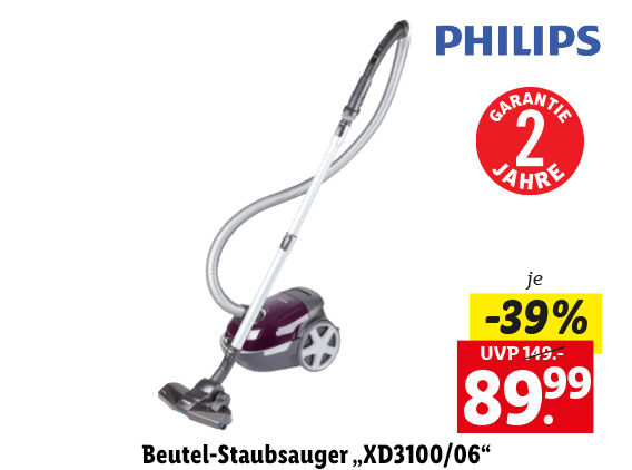  Beutel-Staubsauger „XD3100/​06“ 