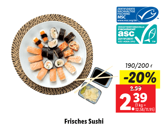 Frisches Sushi