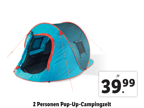 2 Personen Pop-Up-Campingzelt