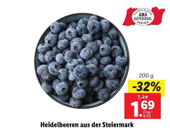 Heidelbeeren aus der Steiermark