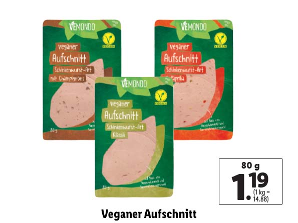 Veganer Aufschnitt