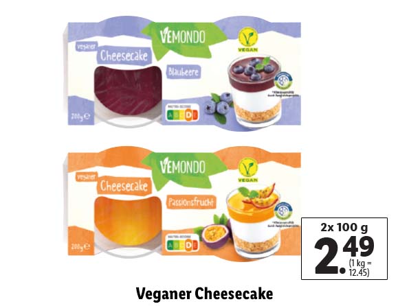 Veganer Cheesecake