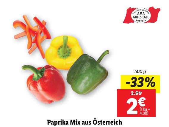 Paprika Mix aus Österreich