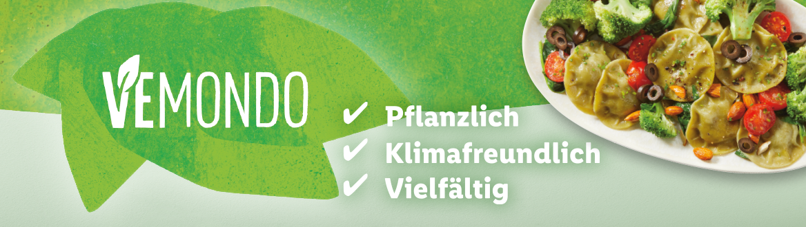 Pflanzliche Vemondo-Produkte