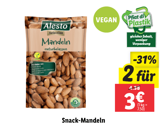  Snack-Mandeln 