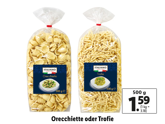 Orecchiette oder Trofie