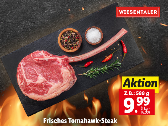 Frisches Tomahawk-Steak