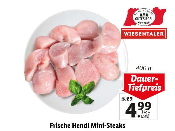 Frische Hendl Mini-Steaks