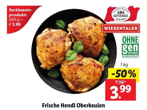  Frische Hendl Oberkeulen 