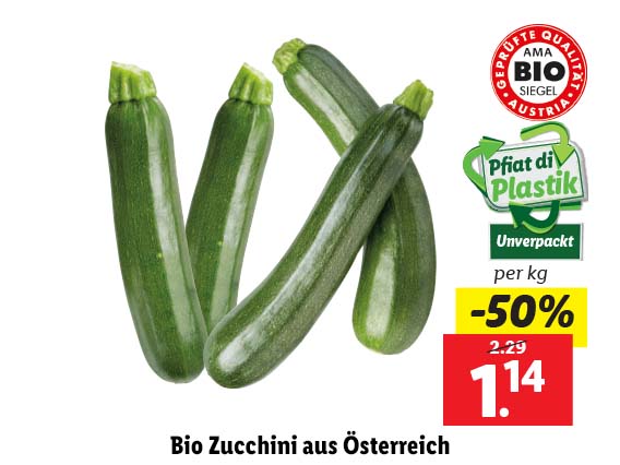  Bio Zucchini aus Österreich