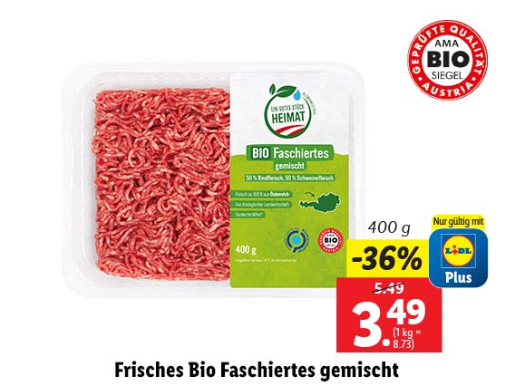  Frisches Bio Faschiertes gemischt 