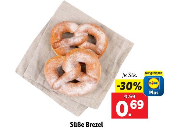 Süße Brezel