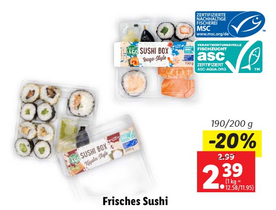 Frisches Sushi