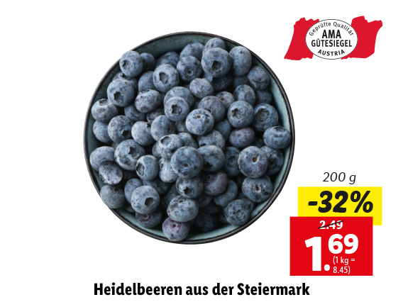  Heidelbeeren aus der Steiermark