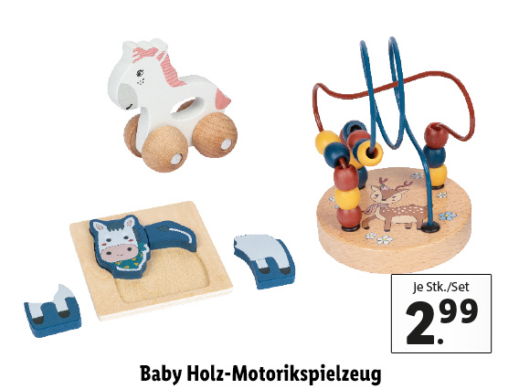  Baby Holz-Motorikspielzeug 