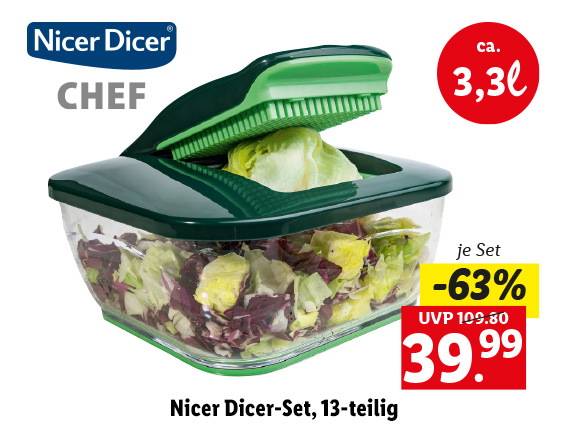  Nicer Dicer-Set, 13-teilig 