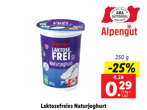  Laktosefreies Naturjoghurt 